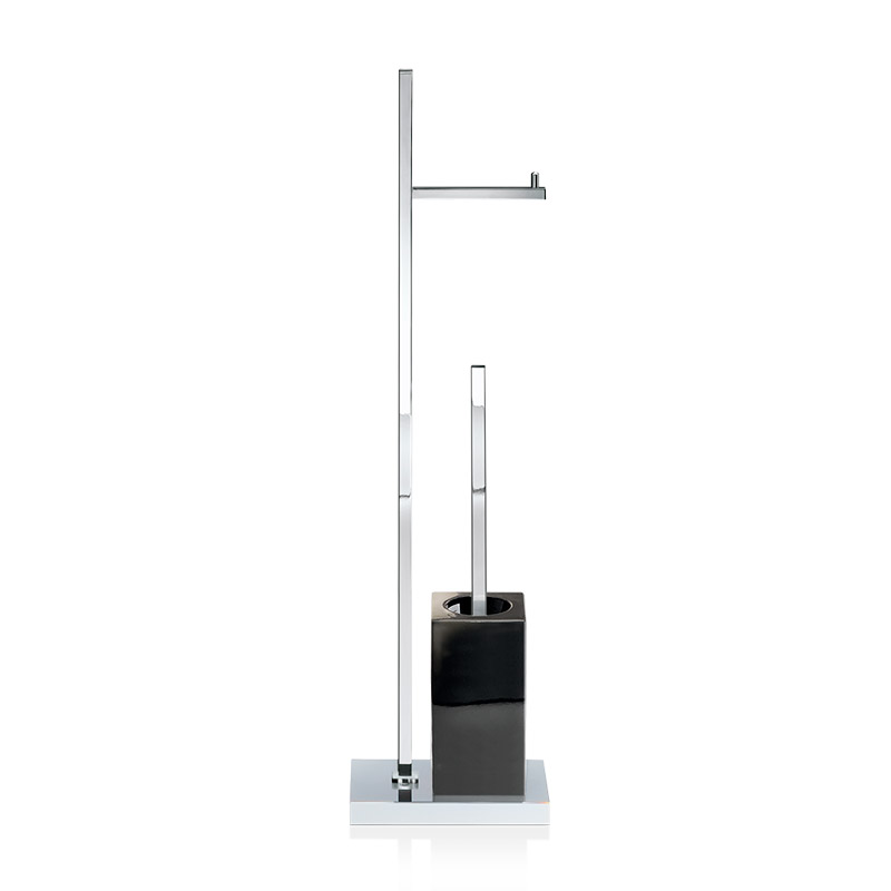 Decor Walther 0838562 DW 6710 Туалетный гарнитур Хром / Фарфор черный