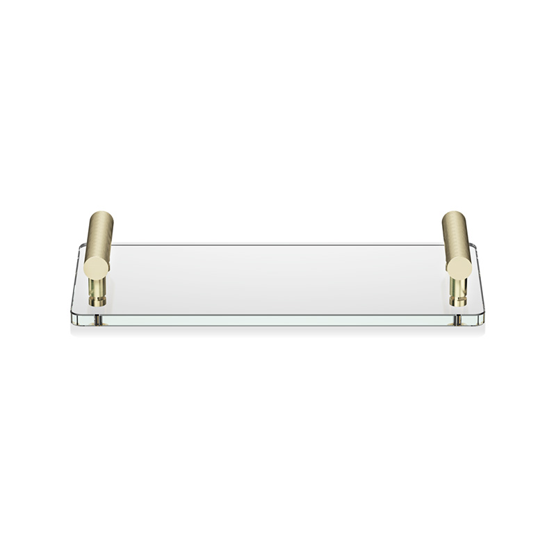 Decor Walther 0856182 CLUB TAB Лоток Золото матовое / Прозрачное стекло