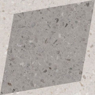 Керамогранит DROPS NATURAL RHOMBUS DECOR GREY (108805) 18.5x18.5 от WOW (Испания)