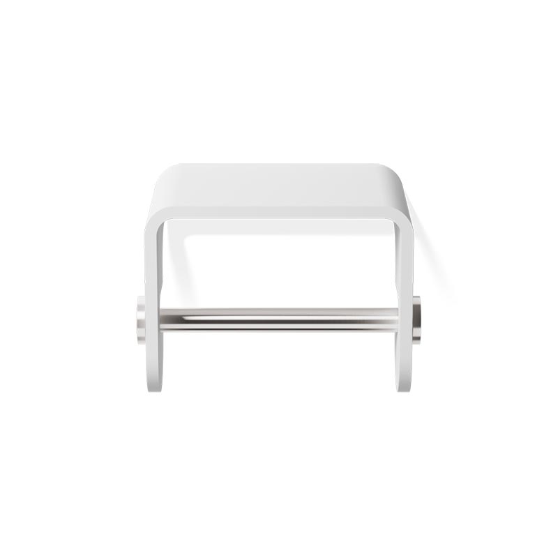 Decor Walther 0974555 STONE TPH4 Держатель туалетной бумаги Белый / Сталь матовая