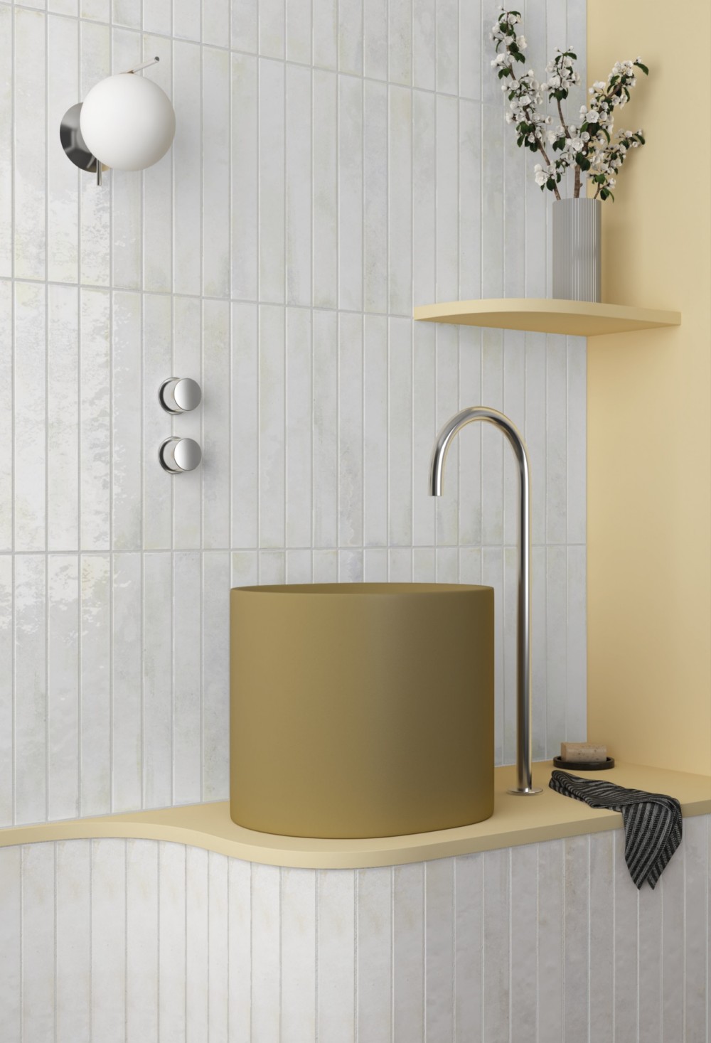 Керамическая плитка  EQUIPE BALI WHITE 5х40 EQ-4