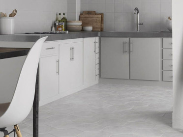 Керамогранит URBAN HEXAGON MELANGE SILVER 25.4x29.2 от Equipe Ceramicas (Испания)