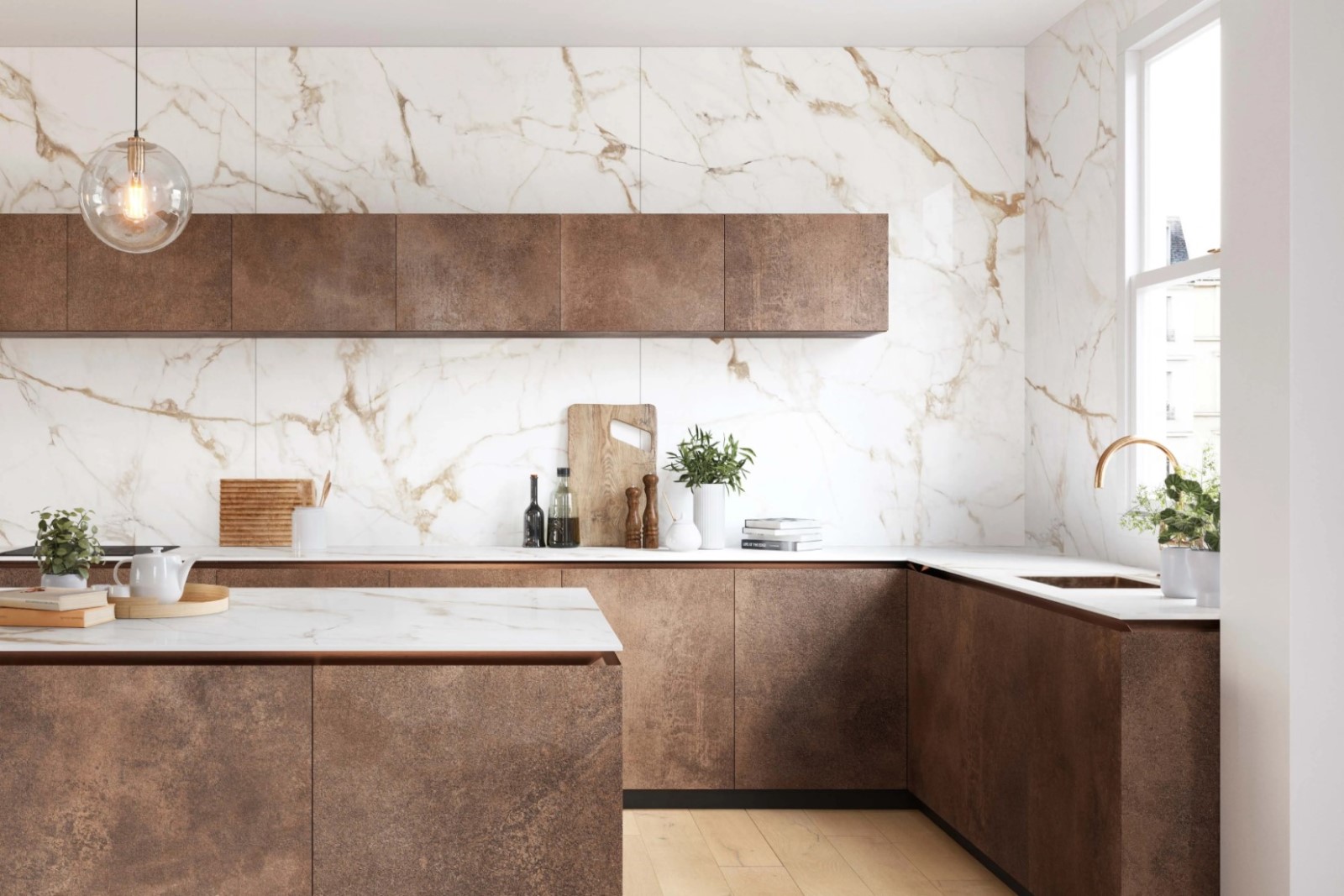 Керамогранит PORCELANOSA XLIGHT CALACATTA GOLD POLISHED 120х270 G-2504