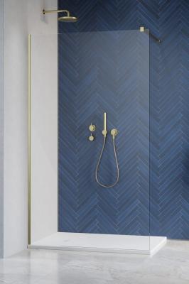 Душевое ограждение Modo New II Brushed Gold 140-180x200-230