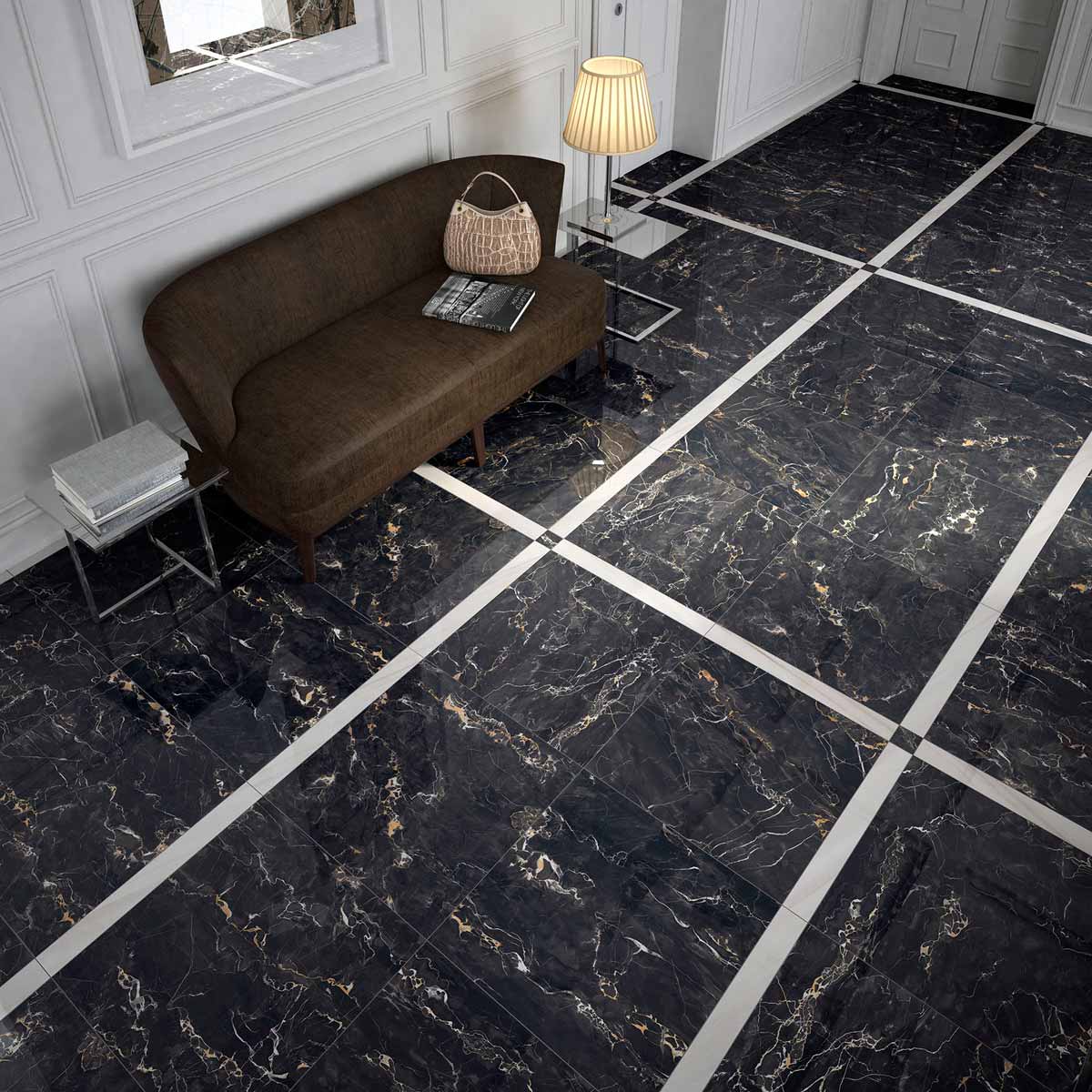 Керамогранит MIRAGE BLACK GOLD JW 11 LUC SQ 60x60x9 (Италия)