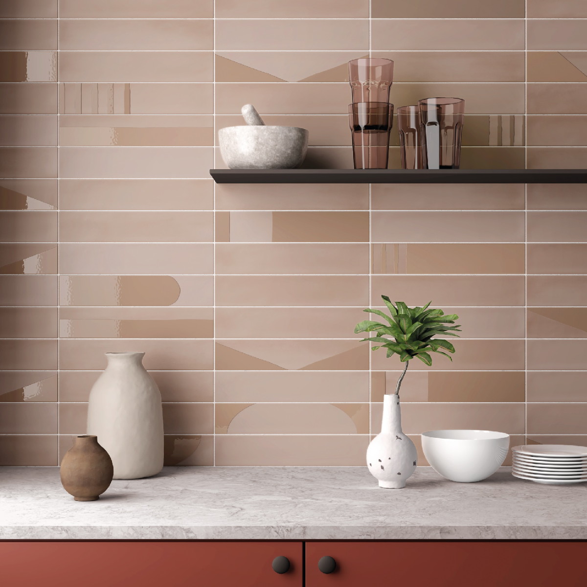 Керамическая плитка  EQUIPE WADI TAUPE DECOR 6х30 EQ-6