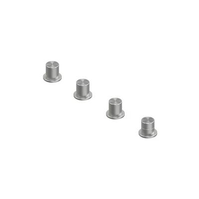 QuadroDesign HUM 2497AS Смеситель на борт ванны без излива, цвет Brushed Stainless Steel