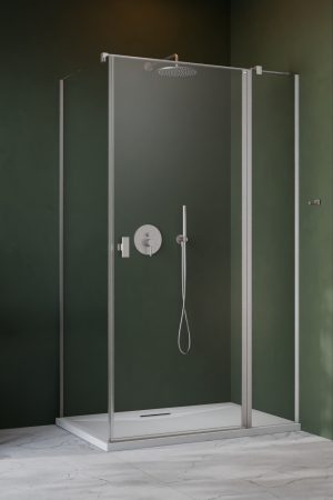 Nes Brushed Nickel KDJ II Door 90 Left прозрачное