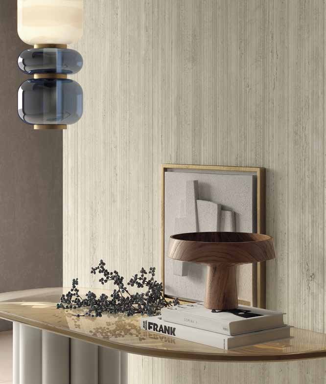 Керамогранит слэб MIRAGE TRAVERTINO LIGHT EY 07 LINE SP SQ 120х278x6 (Италия)