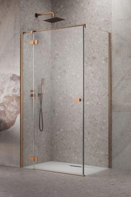 Essenza 8 Brushed Copper KDJ Front Wall 337 Right Brushed Copper/Transparent