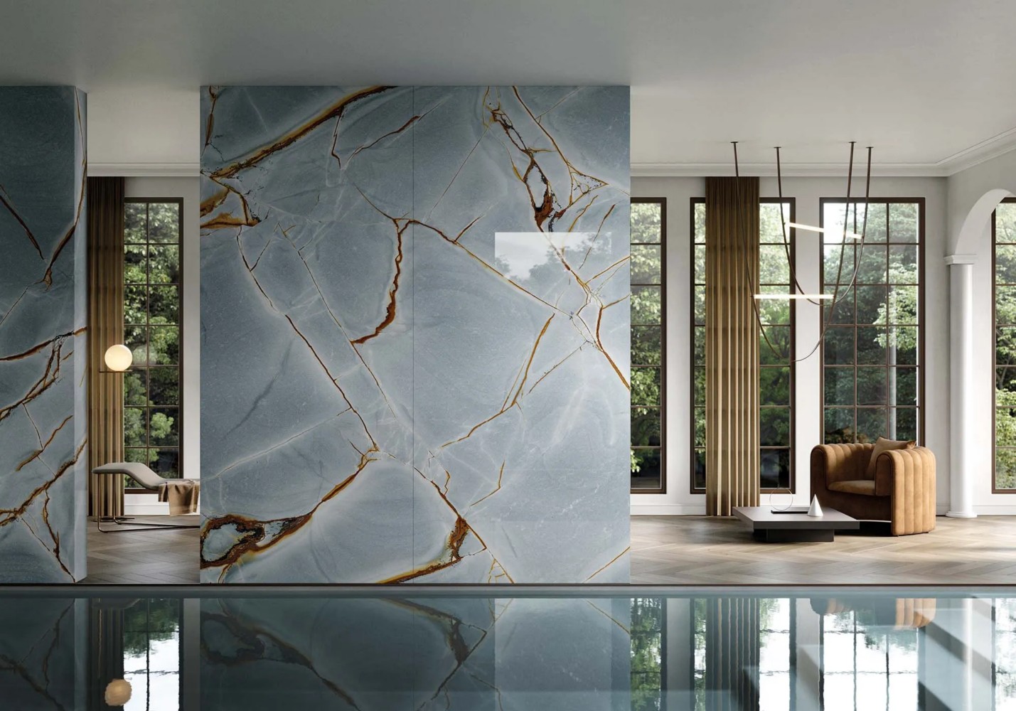 Керамогранит PORCELANOSA XLIGHT BLUE ROMA POLISHED 120х270 G-2505