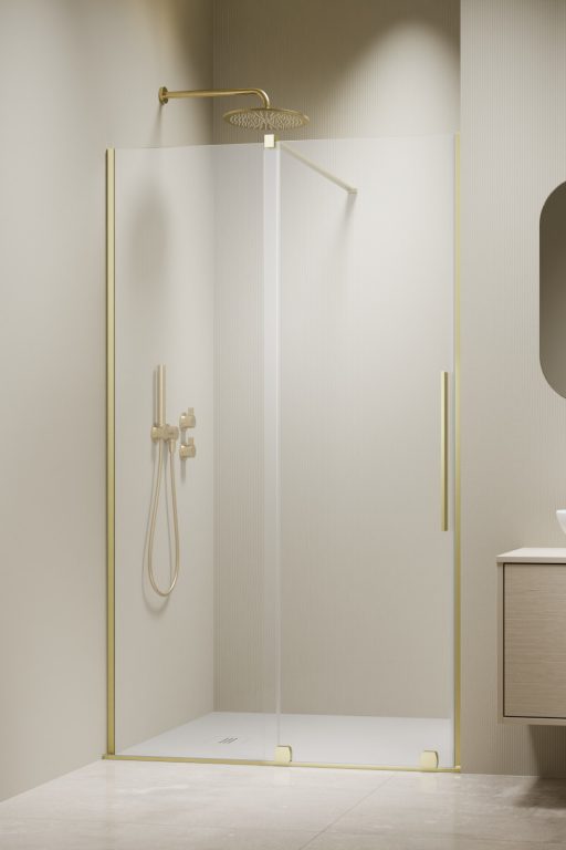Furo DWJ 472 Left Brushed Light Gold/прозрачное