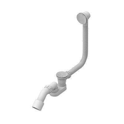 QuadroDesign Комплектующие CS007AS Слив-перелив с донным клапаном типа клик-клак, цвет Brushed Stainless Steel