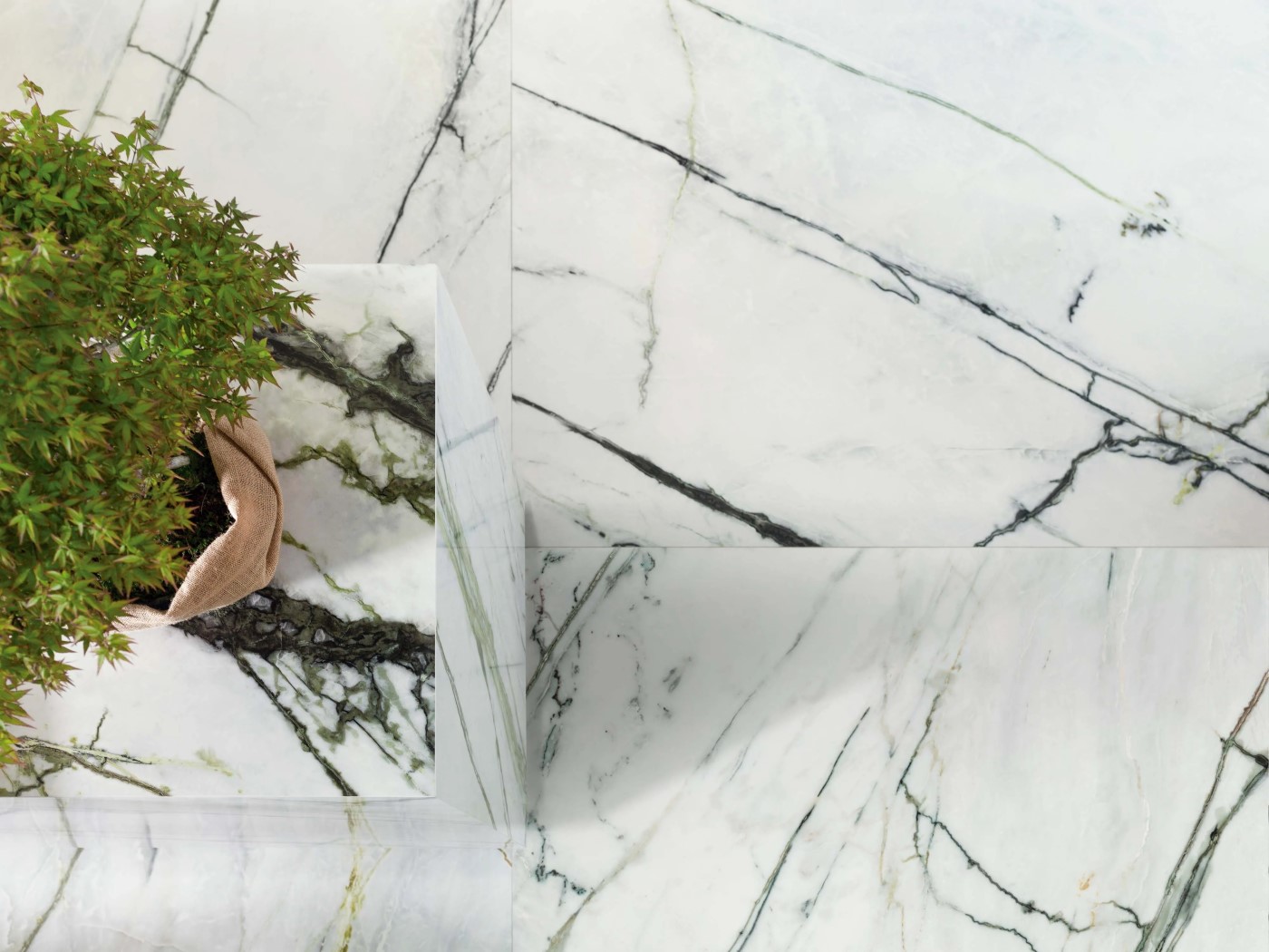 Керамогранит PORCELANOSA XLIGHT CALACATTA GREEN SILK 120х120 G-2531