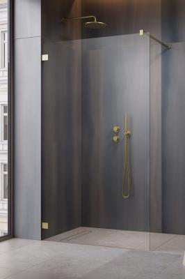 Душевое ограждение Essenza Pro Brushed Gold Walk-in 160