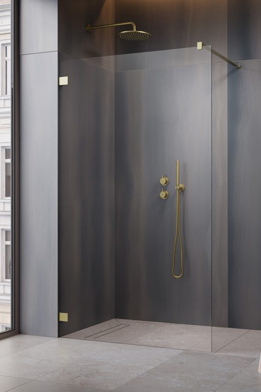 Essenza Pro 8 Brushed Gold Walk-in 120 прозрачное