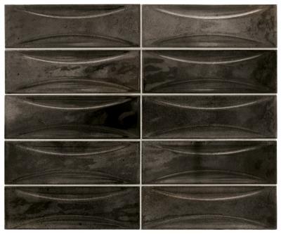 Керамическая плитка  EQUIPE HANOI ARCO BLACK ASH 6.5х20 EQ-5