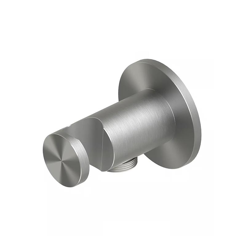 QuadroDesign Душевая программа 207.10AS Держатель ручного душа с выпуском, цвет Brushed Stainless Steel