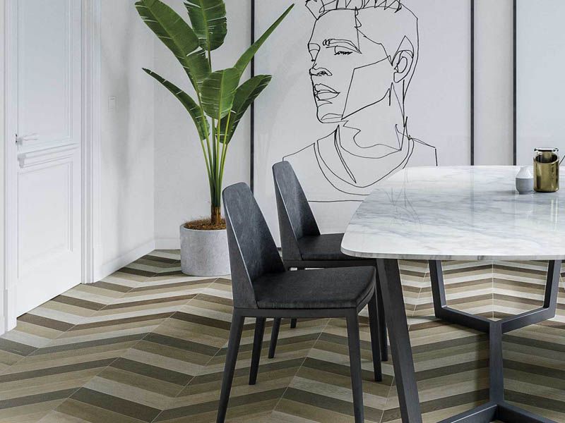 Керамогранит 60 GRAD CHEVRON A CALACATTA (120272) 9.8x52.2 от WOW (Испания)