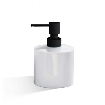 Decor Walther © 0844153 DW 520 Дозатор для мыла Фарфор белый / Черный матовый