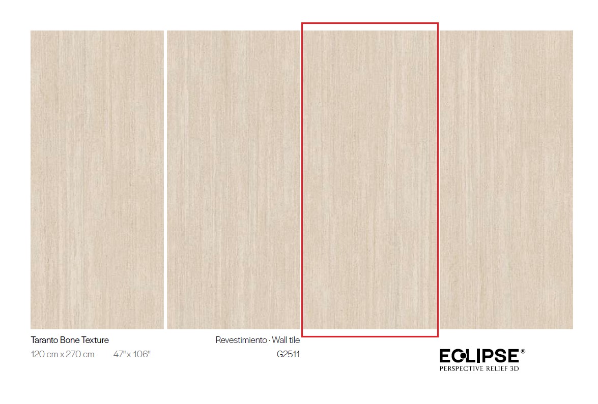 Керамогранит PORCELANOSA XLIGHT TARANTO BONE TEXTURE 03 120х270 G-2711