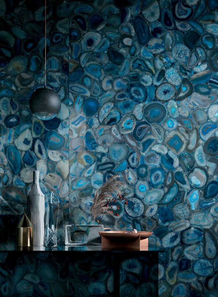 Керамогранит слэб MIRAGE AGATA BLUE WA 08 LUC SQ 120х278х6 (Италия)