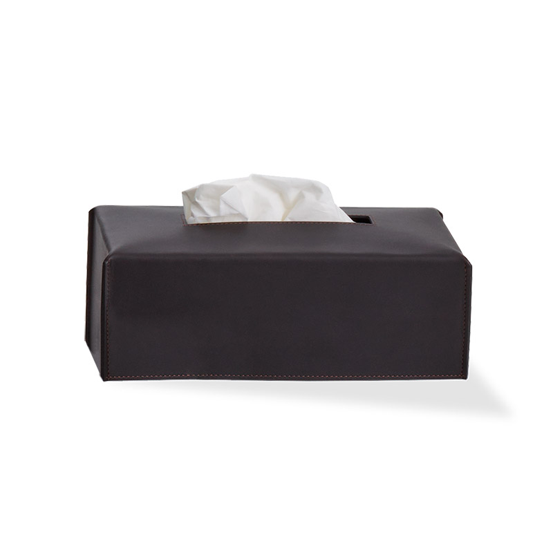 Decor Walther 0938090 NAPPA KB Коробка для салфеток Натуральная кожа черно-коричневая