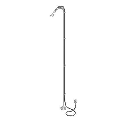 QuadroDesign Душевая программа CD021.2AS Душевая колонна, цвет Brushed Stainless Steel
