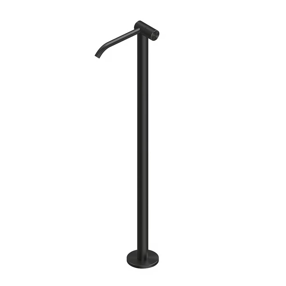 QuadroDesign HUM 2405TON Смеситель для раковины напольный, цвет Black Gold