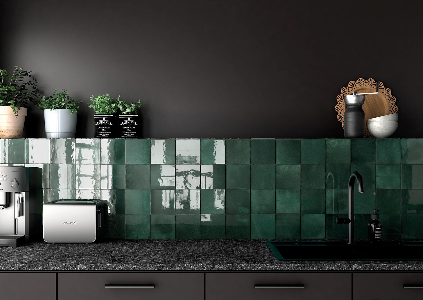 Керамическая плитка  EQUIPE ARTISAN MOSS GREEN 13.2x13.2 EQ-3