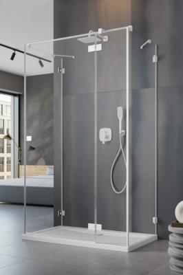 Essenza Pro White KDJ+S Door 120 Right Białe/Przejrzyste