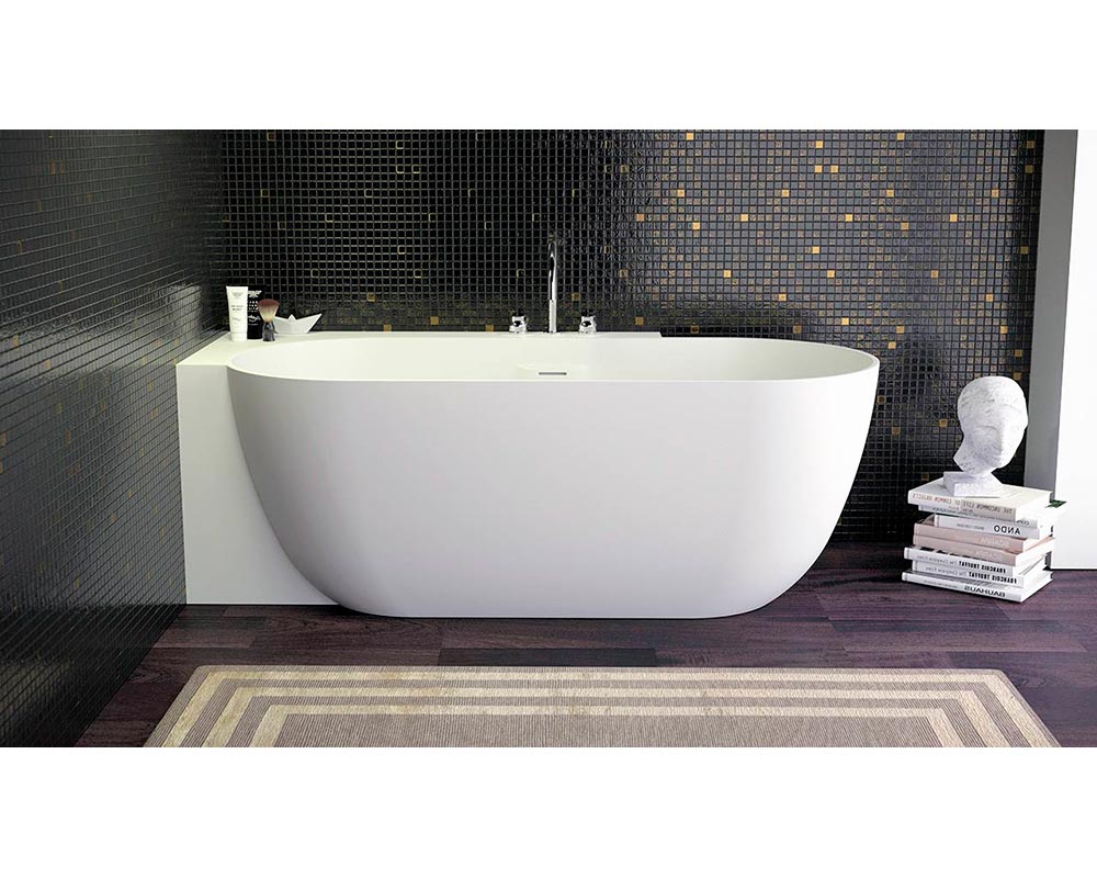 Knief K.Stone 0600-613 L ванна LOTUS CORNER L в левый угол, 190x95x63Hсм, с щелевым с/п, бел/мат.