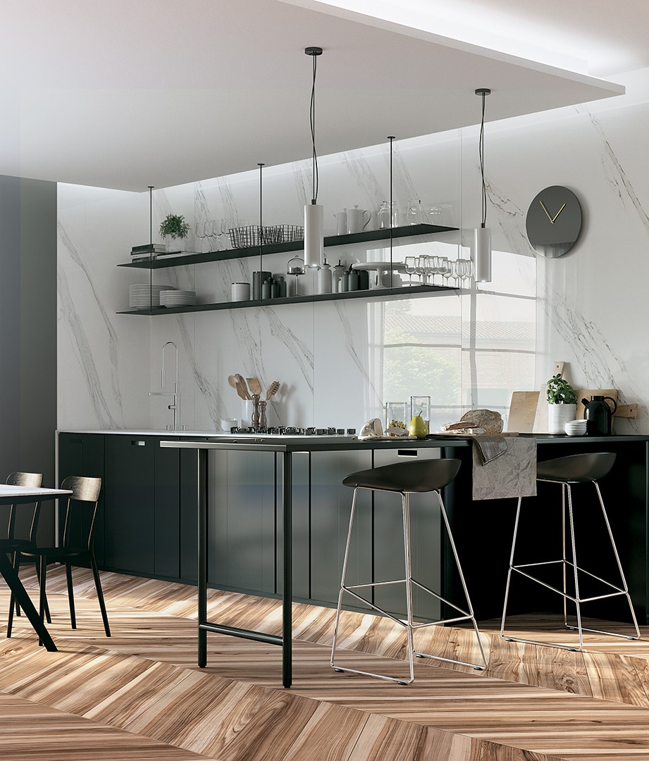 Керамогранит слэб MIRAGE CALACATTA REALE JW 02 LUC SQ 120х278x6 (Италия)