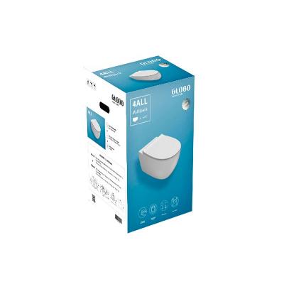 ™ GLOBO MDS03KBI Мультипaк 4ALL MDS03BI+MDR20BI / Унитаз подвесной + сиденье, цвет bi (Bianco)