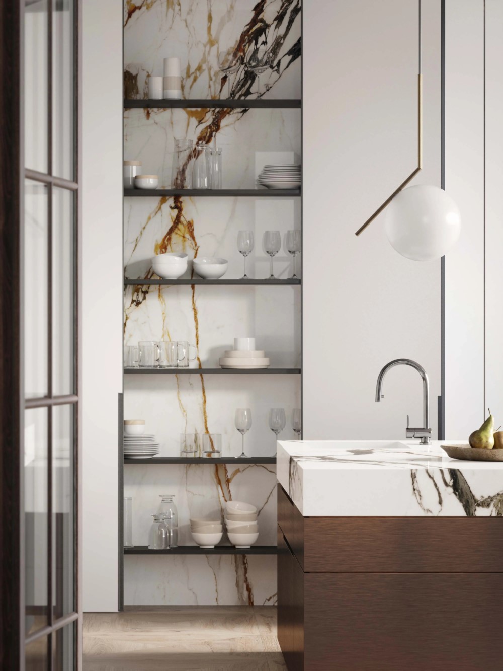 Керамогранит PORCELANOSA XLIGHT PAONAZZO BIONDO POLISHED 05 120х270x6 G-2705