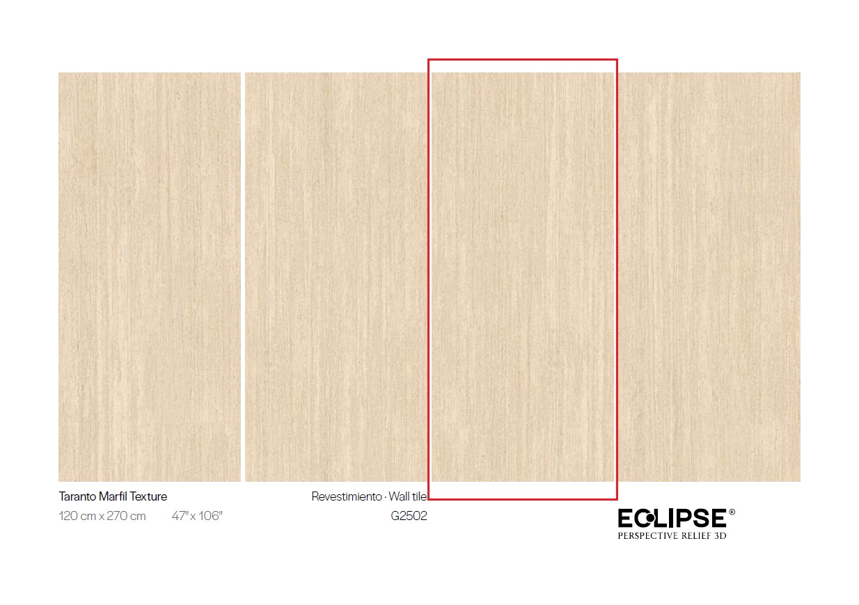 Керамогранит PORCELANOSA XLIGHT TARANTO MARFIL TEXTURE 03 120х270 G-2702