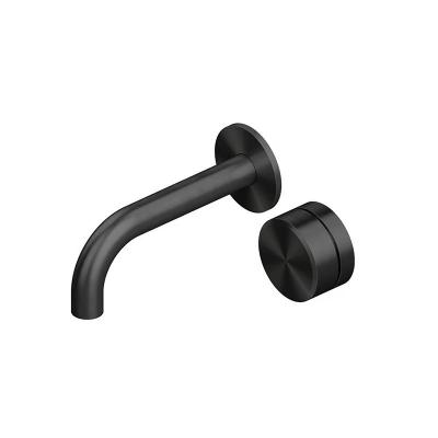 QuadroDesign STEREO 1610TON Смеситель для раковины на 2 отверстия из стены, цвет Black Gold