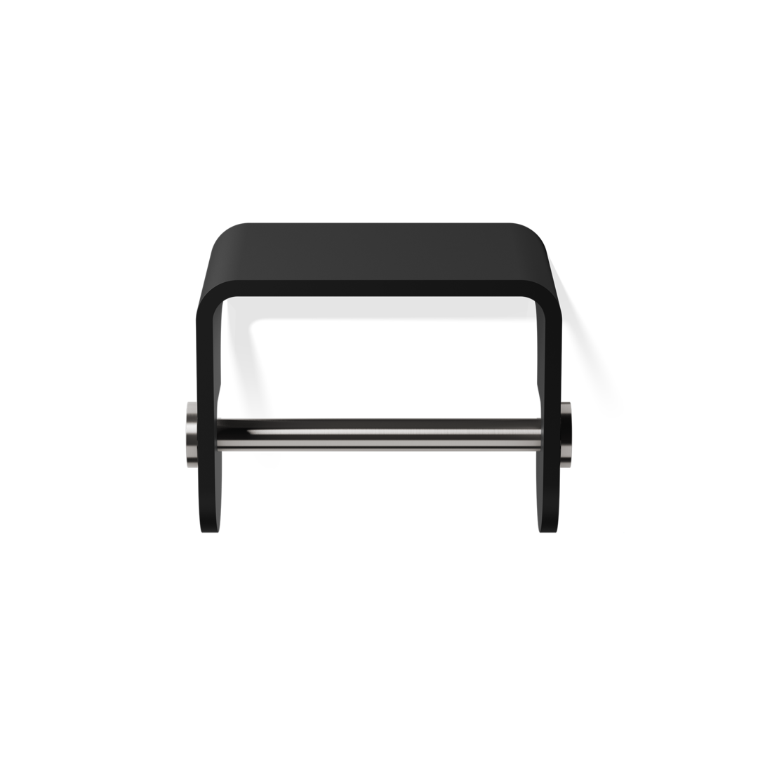 Decor Walther 0974565 STONE TPH4 Держатель для туалетной бумаги - черный матовый / матовая нерж.