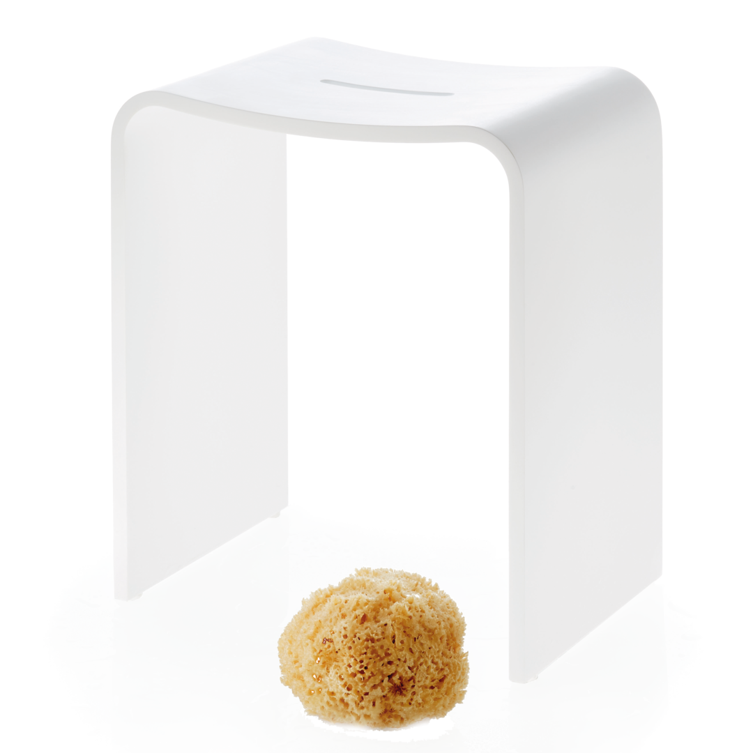 Decor Walther 0974750 STONE STOOL Душевая табуретка Белый