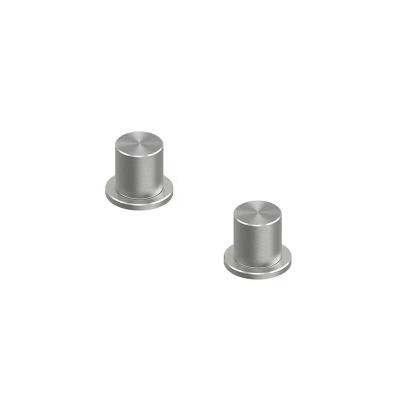 QuadroDesign HUM 2452VAS Группа запорных вентилей из столешницы (горячая и холодная), цвет Brushed Stainless Steel