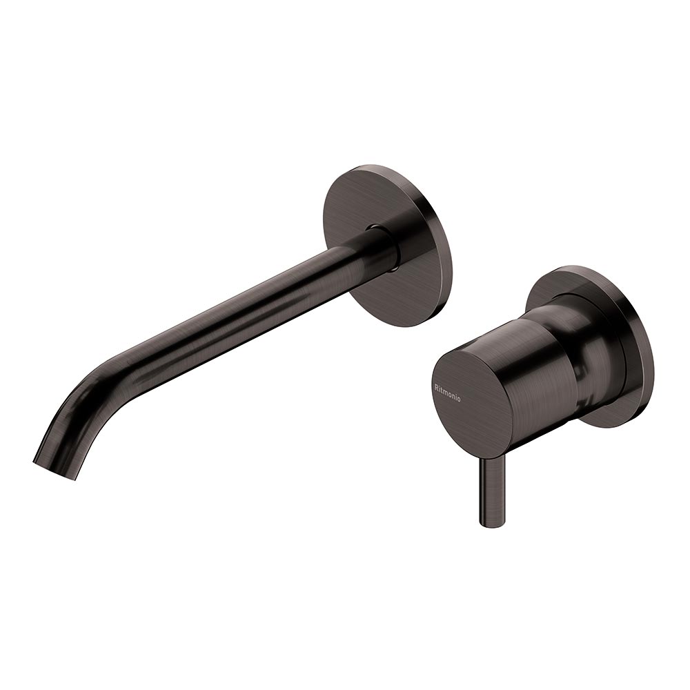 Ritmonio PR52AL202BLX Diametro35 S Смеситель для раковины, внешняя часть BLX BRUSHED BLACK CHROME