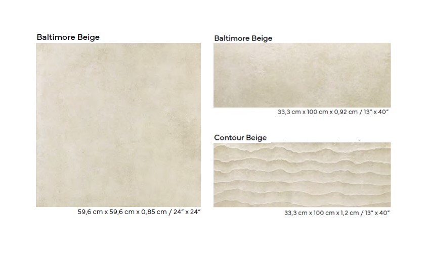 Керамическая плитка  PORCELANOSA CONTOUR BEIGE 33.3x100 G-271