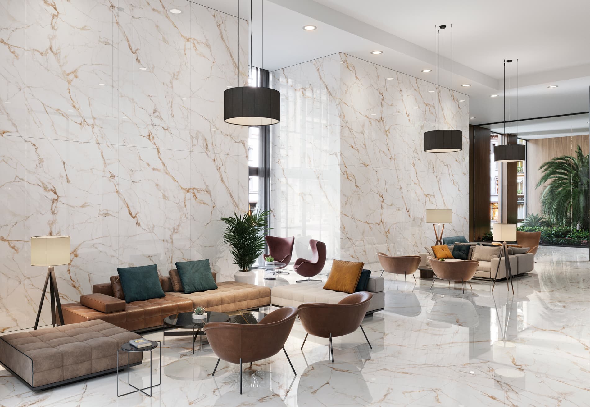 Керамогранит PORCELANOSA XLIGHT CALACATTA GOLD POLISHED 120х120x6 G-2530