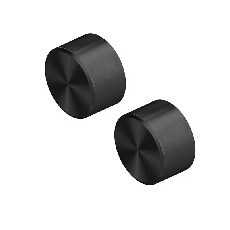 QuadroDesign STEREO 1663VON Группа запорных вентилей из стены (горячая и холодная), цвет Black Gold