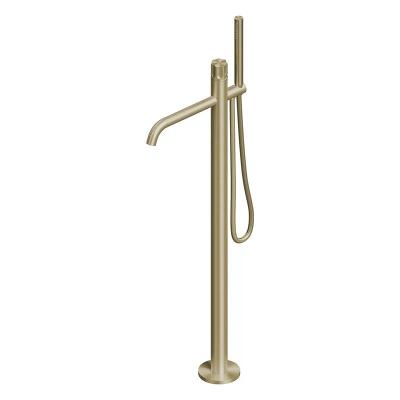 QuadroDesign MODO 1762/1OC Смеситель для ванны напольный, цвет Light Gold