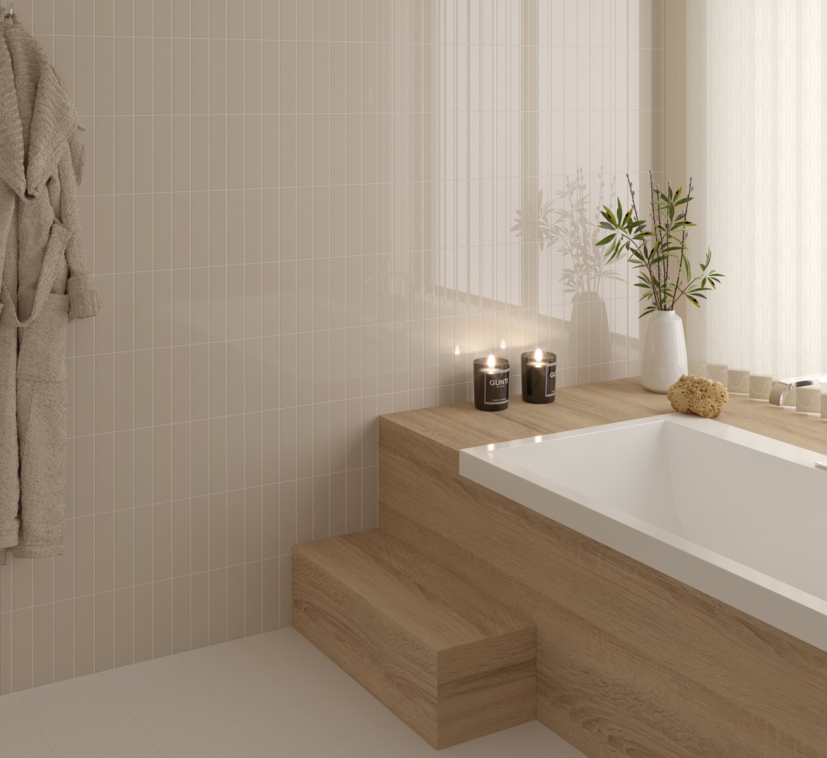 Керамическая плитка  EQUIPE COSTA NOVA BEIGE PALE 5х20 EQ-3