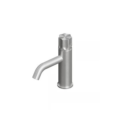 QuadroDesign MODO 1701TAS Смеситель для раковины на 1 отверстие из столешницы, цвет Brushed Stainless Steel