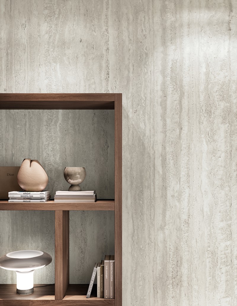 Керамогранит слэб MIRAGE TRAVERTINO MISTY EY 11 SP SQ 120х278x0.6 (Италия)