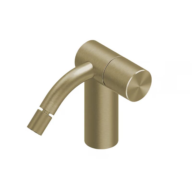 QuadroDesign HUM 2435TOC Смеситель для биде на 1 отверстие из столешницы, цвет Light Gold