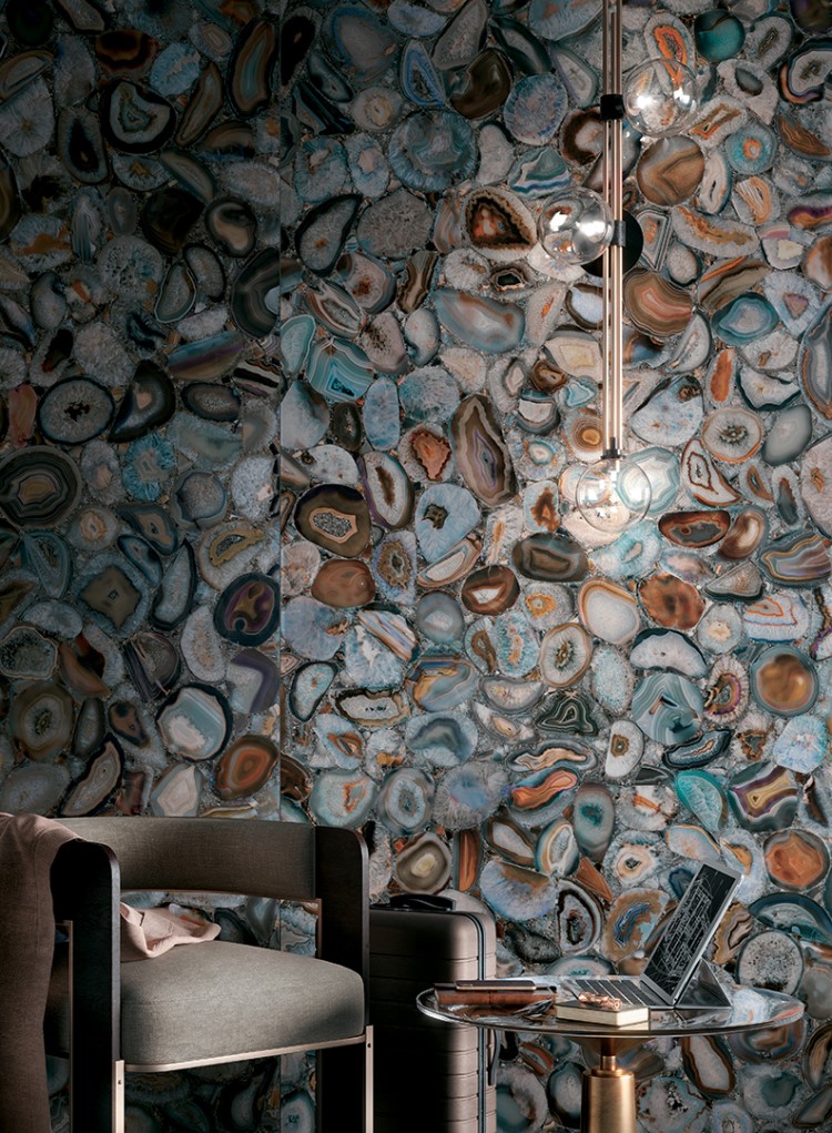 Керамогранит слэб MIRAGE AGATA MULTICOLOR WA 09 LUC SQ 120х278х6 (Италия)